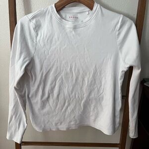 Boden Soft White Crew Neck Tee
